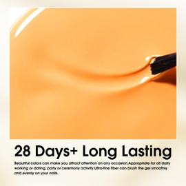VENALISA Orange Gel Nail Polish 1 Pcs Bright Neon Orange Color Gel Polish Soak Off UV Gel DIY at Home Manicure Salon Nail Art For Girls Women