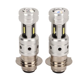 H6 H6M P15D Motorcycle LED Bulb Dual Optical Lens 100W Super Bright Headlamp Bulb for ATV UTV White Light 6000K