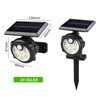 36LEDs Solar Powered Wall Lights with Ground Stake Human Induction