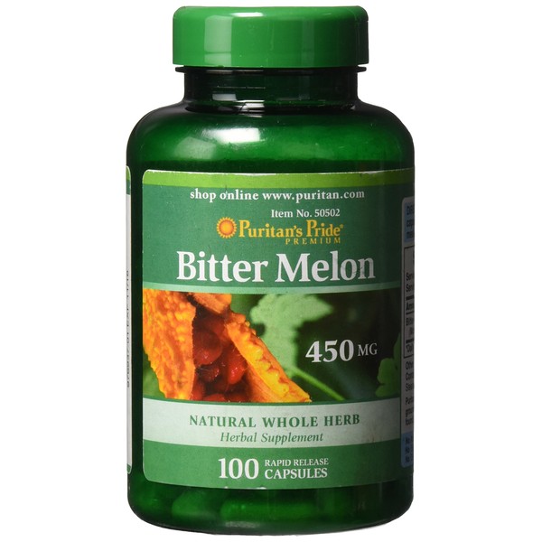 Puritan's Pride Bitter Melon 450 mg-100 Capsules
