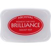 Tsukineko Brilliance Ink Pad, Rocket Red,BIP23