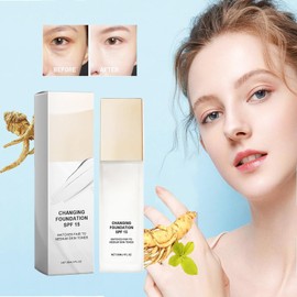 Foundation Color Changing,Farbwechselnde Foundation für reife Haut, Feuchtigkeitsspendende Foundation Make Up,Changing Foundation,Leichte Langanhaltende Foundation, Leistungsstarker Concealer SPF15