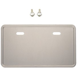 Bike Parts Center 900104 License Plate Base, Large, 4.2 fl oz (125 cc), Silver