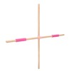 2pcs 31.5in Length Yoga Training Stick Beechwood Open Shoulder Back