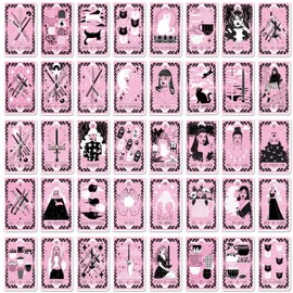 78 Packs Tarot Stickers Water Bottles Laptop Phone Motorcycle Computer Guitar Skateboard Hydroflasks Tarot Vinyl Sticker Waterproof Aesthetic Trendy Decals for Teens Girls Adults