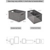 StorageWorks Round Paper Rope Storage Baskets, Rectangular Wicker Baskets with
