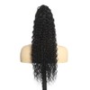 BALINGHAIR Deep Wave Ponytail Extension for Women 24 Inch Black