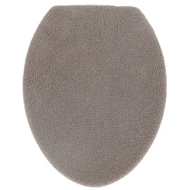 Kakiuchi Toilet Lid Cover, Washing, Heated Type, Width 13.4 x Depth 15.0 x Height 0.8 inches (34 x 38 x 2 cm), Brown, Extendable, Neatly Fit, Includes Hook Adjustment Bar, SELECT JUST FIT