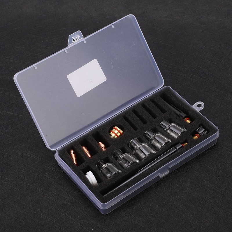 Welding Torch Accessories Kit Glass Cup Nozzle Brass Consumables for