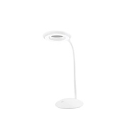 Maximex LED Desk Lamp 8x Magnifying Glass White - Desk Lamp with Magnifying Glass and Three Brightness Levels, Plastic (ABS), 15.5 x 39 x 15 cm, White