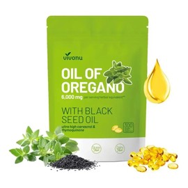 300 Cápsulas Aceite Semilla Negra Aceite Orégano 6000mg