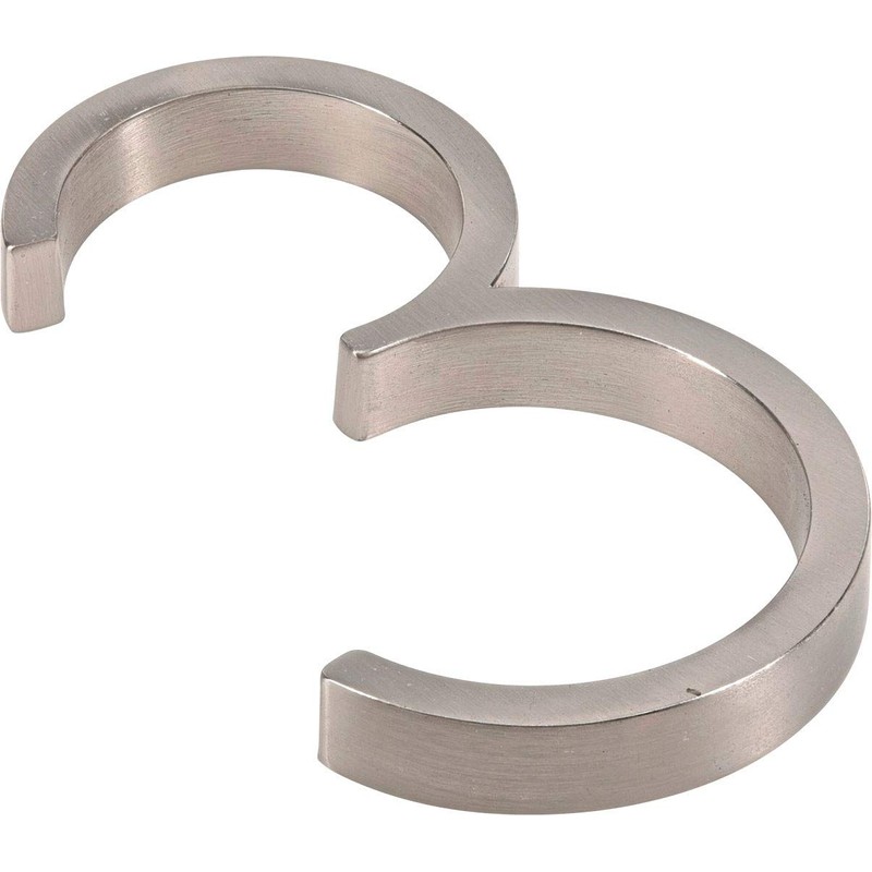 Distinctions 844703 Brushed Nickel Upgraded 5" Floating House Number 3,