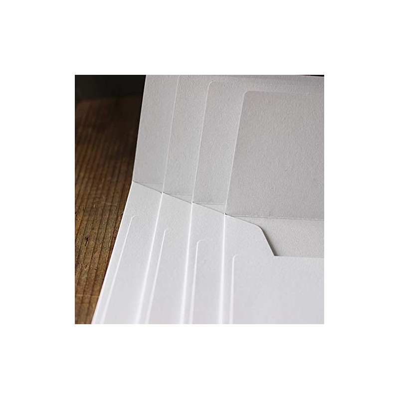 BAY LETTERPRESS 3 Long Envelopes, 30 Pieces, Cute Heart