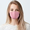 NUÜR 3 Pcs Reusable Face Mask, with Ear Loops, Breathable,