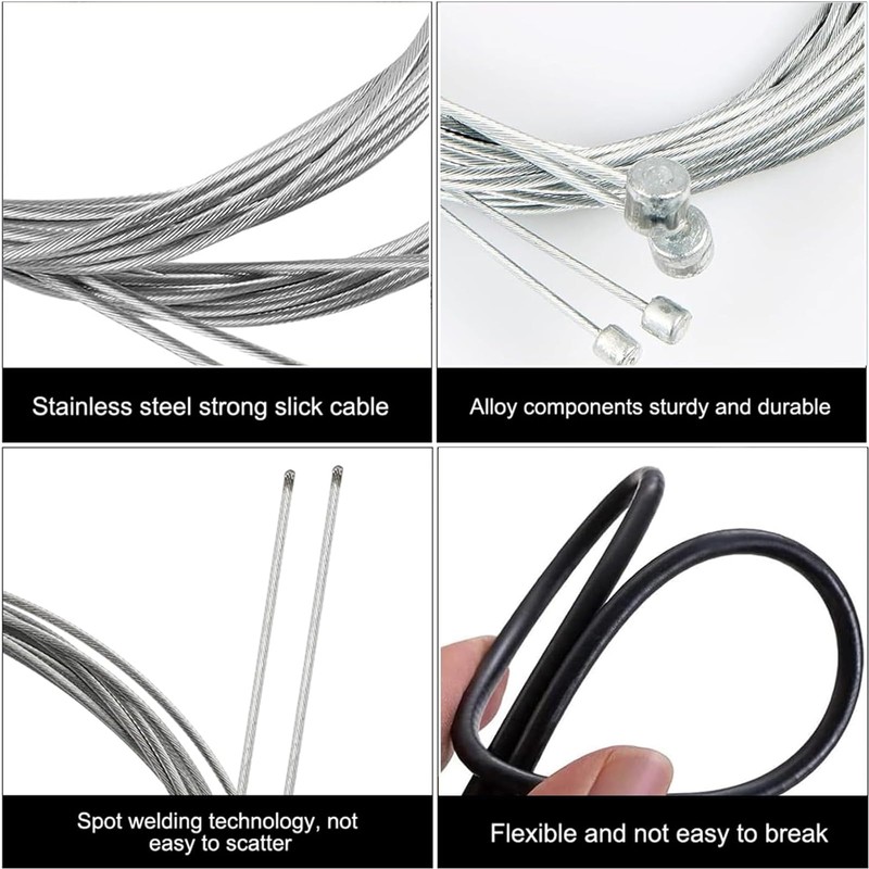 Yuaiosn 2 Sets Bowden Cable Bicycle, Universal Bicycle Brake Set,