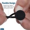 Comfy Clothiers Flexible Button Waist Extenders (6-Pack Black) - Adds