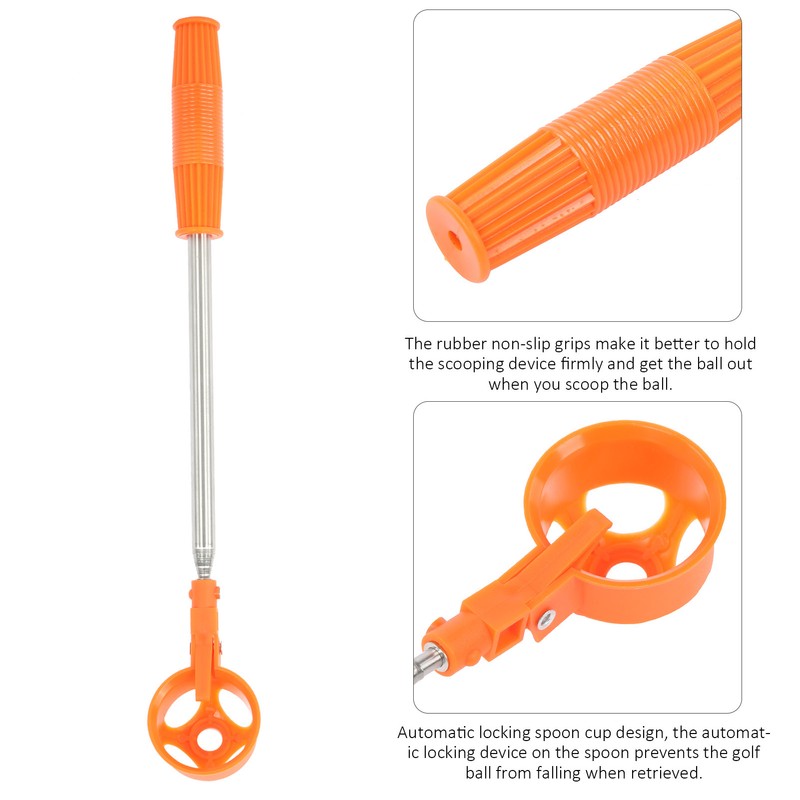 Golf 8‑section Antenna Ball Retriever Stretchable Portable Pick Up Sucker