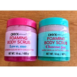 Onyx 2 Onyx Bathhouse Foaming Body Scrub Love, me & Choose joy with Shea Butter