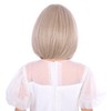 WAVELNM Kids Blonde Wig with Bangs Ash Blonde Child Wig