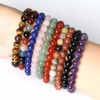 Womens Natural Stone Elastic Bracelet Crystal Beaded Band Charm Jewellery