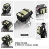 BAIGIO 30L Motorcycle Backpack Rear Bag Waterproof Motorcycle Seat Bag