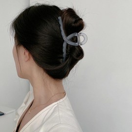 Giitoo Hair Claw Large Firm Hair Clips Hair Clips Ranking Hair Clips Large Hair Clips (1 Piece, Frosted Gray)