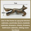 Vintage Antique Iron Bronze Handmade Metal Animal Cupboard Door Knobs,