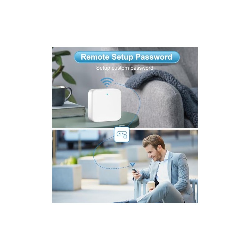 Veise G2 Gateway, Smart Deadbolt Wi-Fi Gateway, Remote Control, Compatible