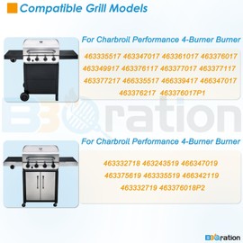 BBQration 18" Grill Replacement Grate for Charbroil Performance 4-Burner Grill 463377017, 463376018P2 463376117 463376017P1 463377117 463673617 G470-0002-W1 G321-0006-W1