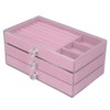 Acrylic Jewelry Organizer 3 Drawers Storage Box Transparent Jewelry Display
