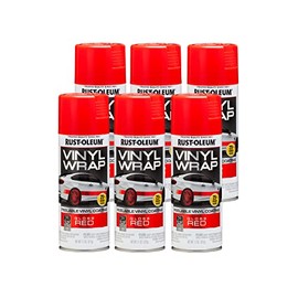 Rust-Oleum Automotive 352726 Rust-Oleum Vinyl Wrap Spray, Red, 11 oz (Pack of 6)