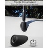 HUQUZN Antenna Ornament Bezel with Nut Manual Type Fit for