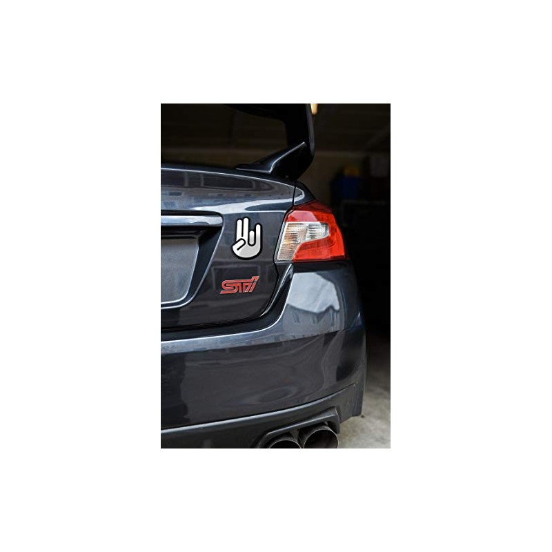 JDM Shocker Hand Chrome Auto Emblem 5" Tall