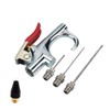 Air Nozzle Blow Gun Kit with 5 Interchangeable Nozzles Pneumatic