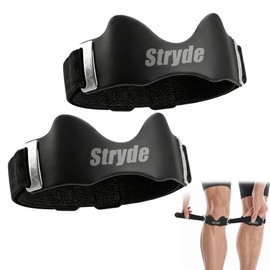 2PC Stryde Precision Strap for Knee, 2026 Stryde Knee Strap with 3D Cushion, Patella Knee Strap Adjustable Strap for Fits All, for Hiking, Soccer, Tennis, Basketball, Running (Black)