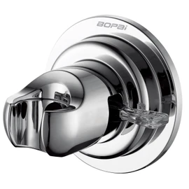 BOPai Suction Cup Shower Head Holder for Handheld Shower – No Drill, For Smooth Surfaces Only, Vertical Mount Only, Chrome