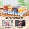 MineSign 2Pack Ice Chilled Condiment Caddy with 4 Removable Containers