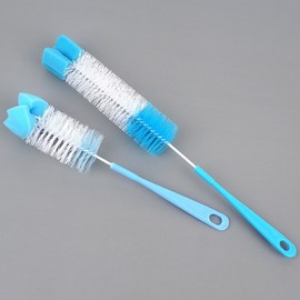 Kkalkkeumi Multi-Purpose Bottle & Baby Bottle Cleaning Brush Small Cleaning Brush 7ea