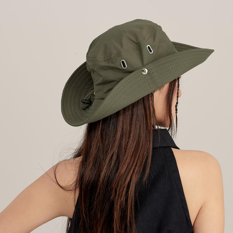 EOYVAIL Outdoor Hats for Men, Fishing Hat, Waterproof Bucket Hat,