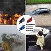RUIENGCOMM 3 Pieces Car Window Breaker Emergency Keychain Car Escape
