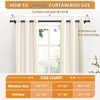 TONIAL 3/4 Curtain Rod 32 to 115 Inch(2.6-9.6ft), Telescoping Splicing