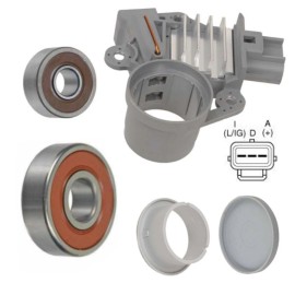 Maniac EM Alternator Rebuild Kit for 99-01 Ford Super Duty 7.3L Dsl- Regulator, Brushes, B