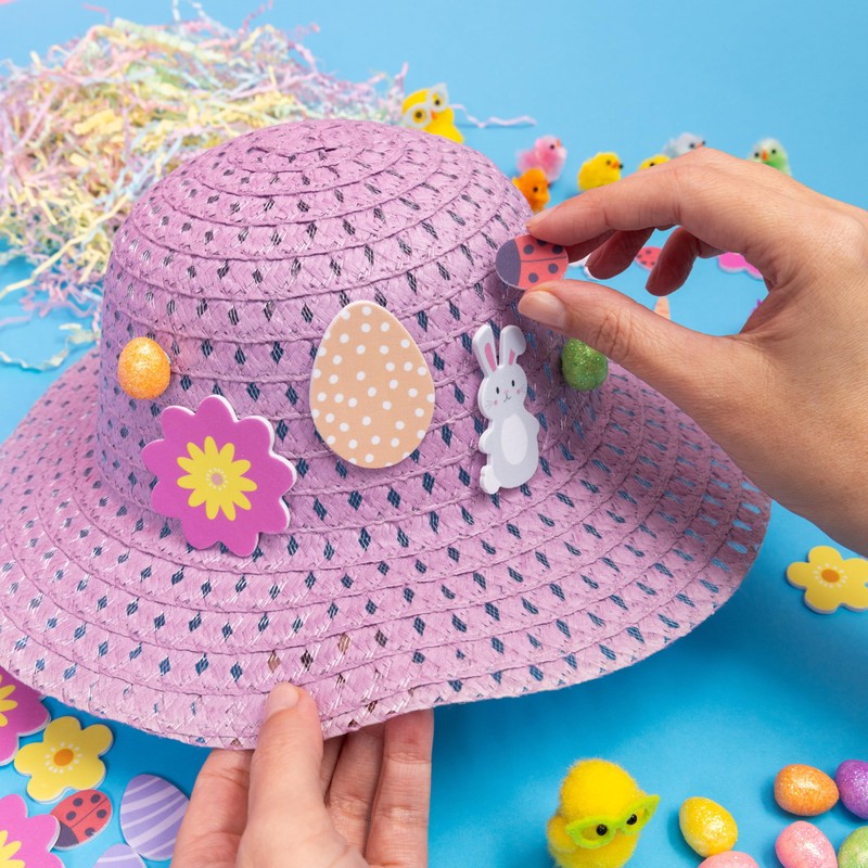evelay Easter Bonnet Hat Craft Kit - Decorate Your Own