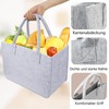 GOIEHIR Felt Bag Shopping Bag, Pack of 2 Foldable Felt