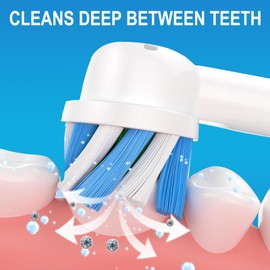 Replacement Toothbrush Heads for Oral B Pro 1000 Replacement Heads,Braun Replacement Brush Heads Refill Compatible with Genius X,Smart 1500,Pro 5000,8 Count