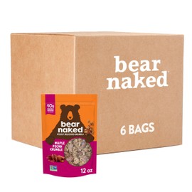 Bear Naked Granola Cereal, Breakfast Snacks, Maple Pecan (6 Bags)