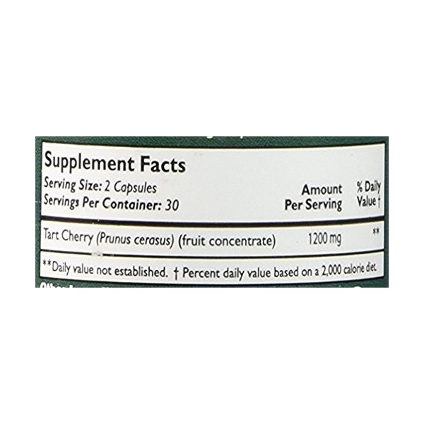 Fruit Advantage Montmorency Tart Cherry Capsules Joint Formula 1200 mg per Serving - 60 Vegetarian Capsules (Case of 12)