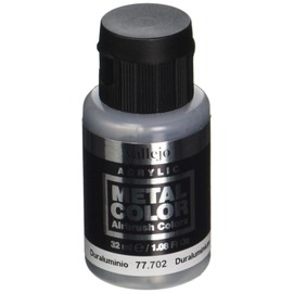 Acrylicos Vallejo VJ77702 "Duraluminium" Metal Color, Silver, 32 ml