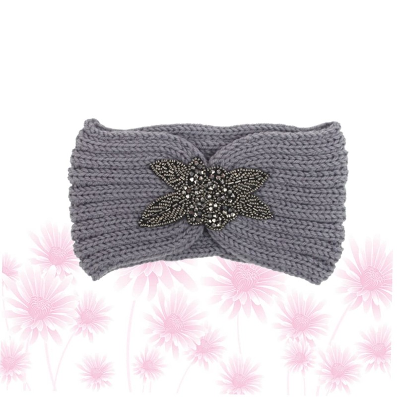 IWOWHERO Woolen Yarn Headband for Women and Girls Simple Flower