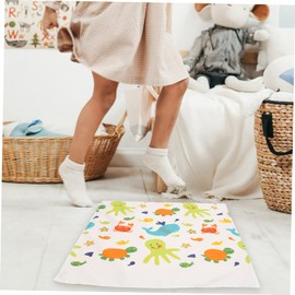 KOMBIUDA Portable Boys and Girls Cushion Mat Non- Picnic Blanket and Crawling Mat for Outdoor Activities Machine Washable Cute Underwater Theme